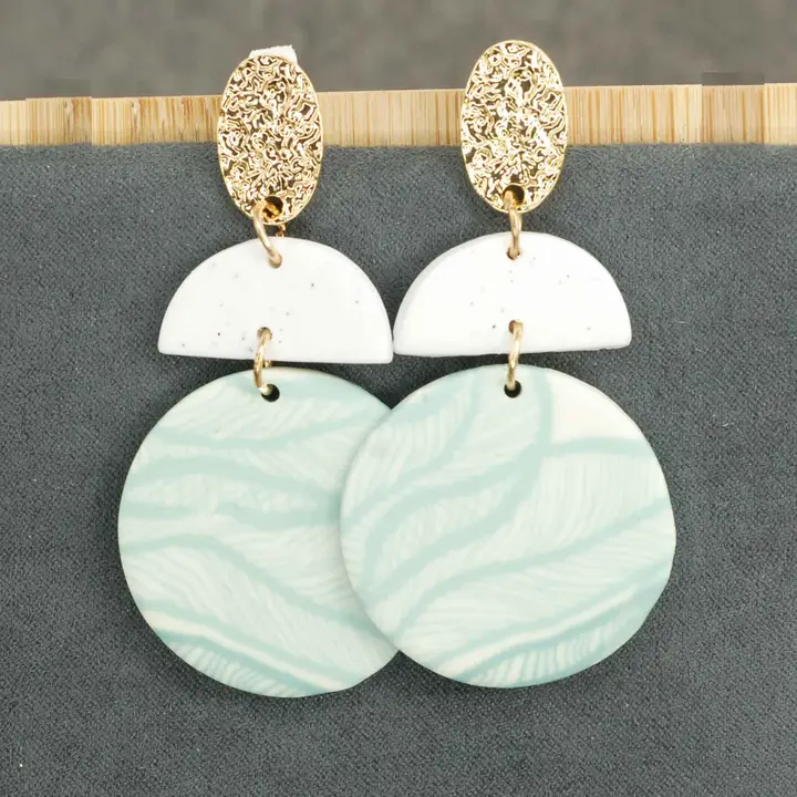boucles d'oreilles bleu