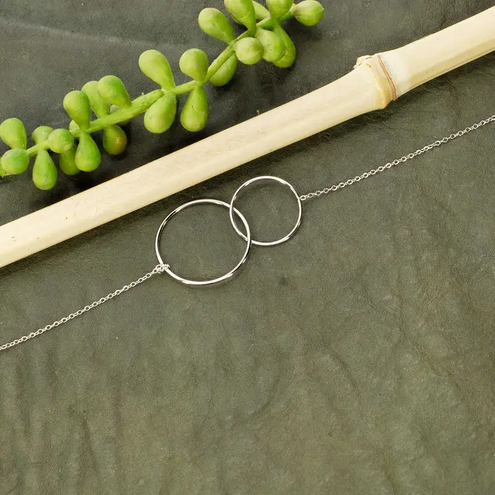 Bracelet fin avec double anneaux