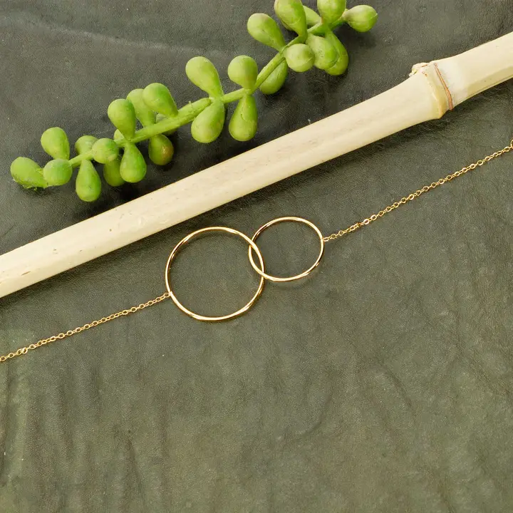 Bracelet fin avec double anneaux