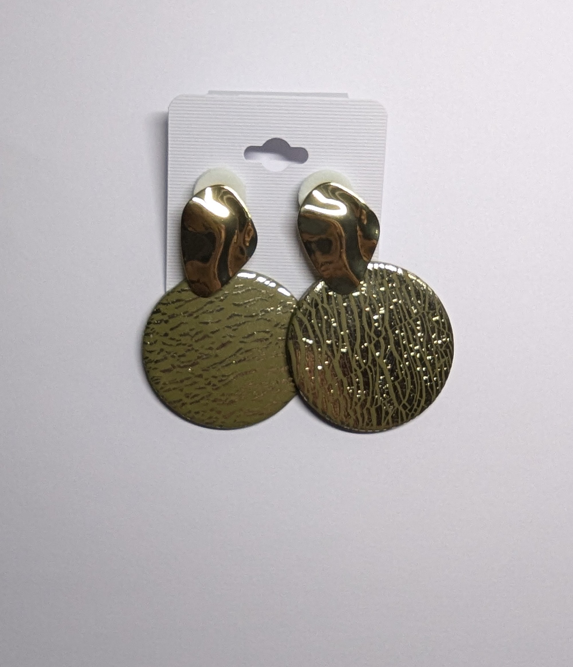 boucles d'oreilles doré