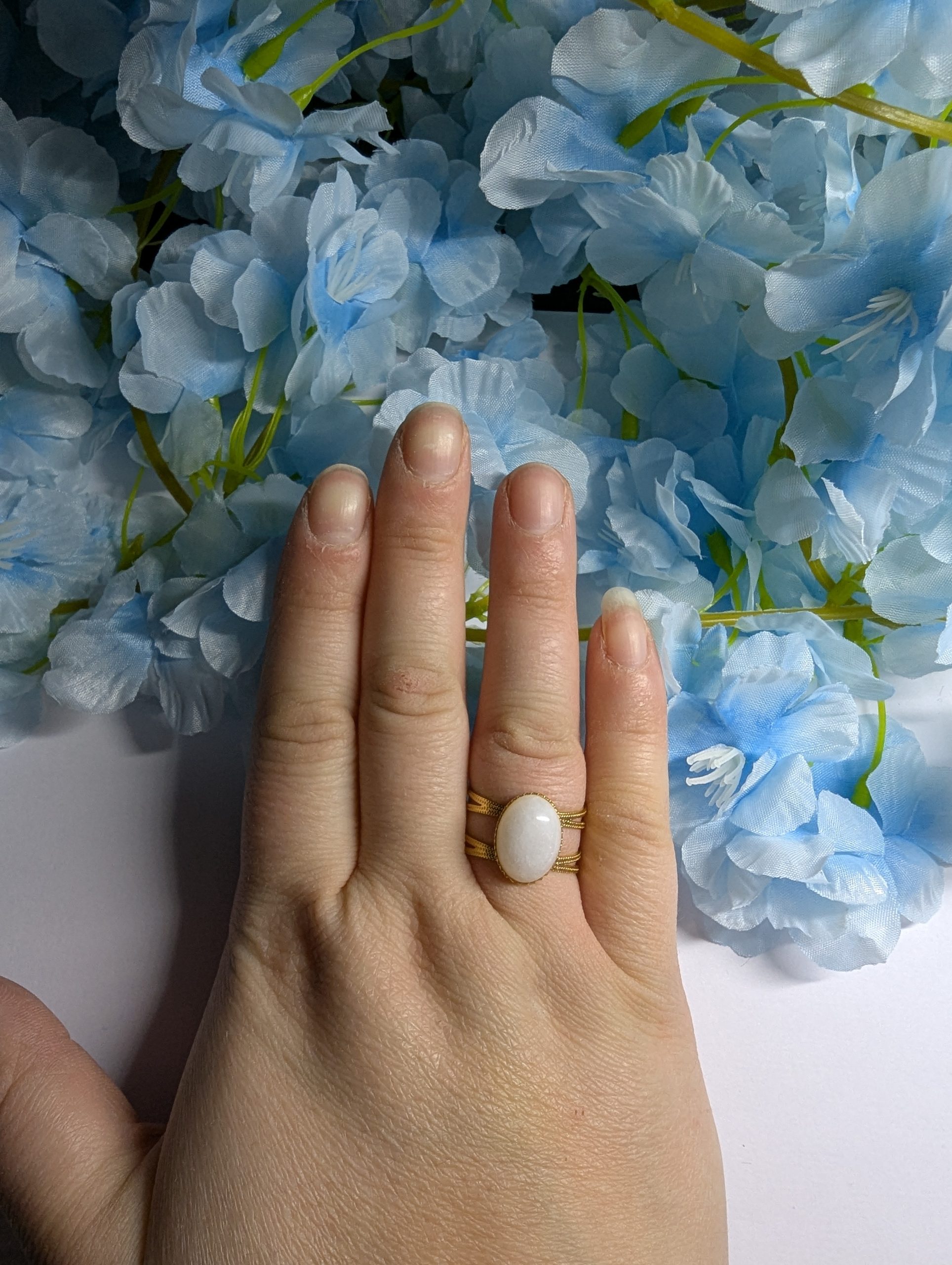 bague avec pierre de lune