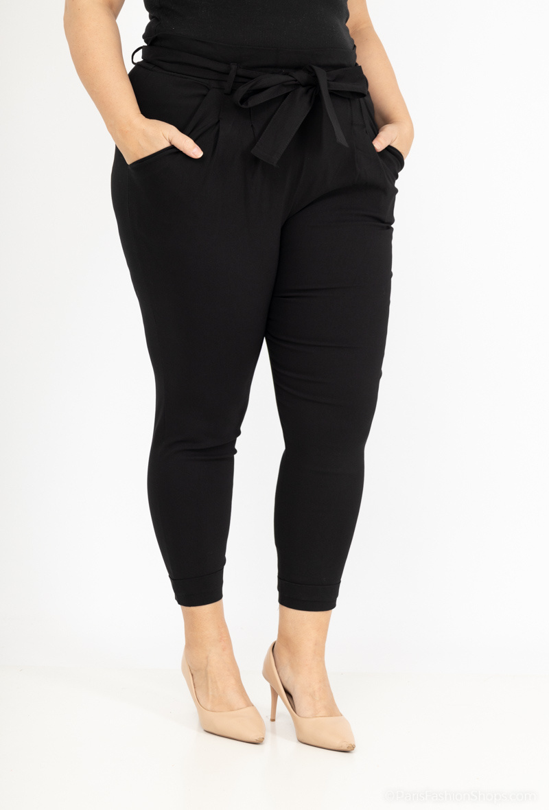 pantalon noir avec ceinture