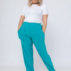 pantalon elastique bleu