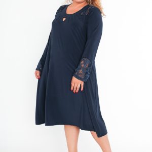 robe en dentelle manches longues