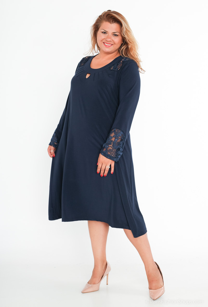 robe en dentelle manches longues