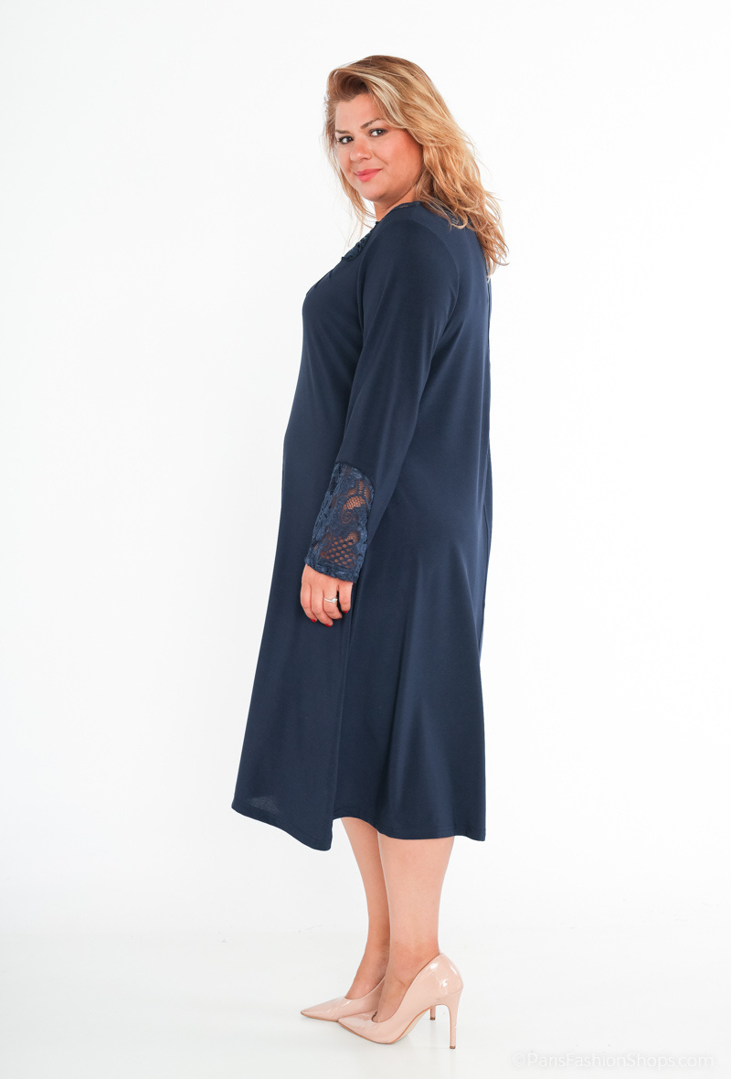 robe en dentelle manches longues