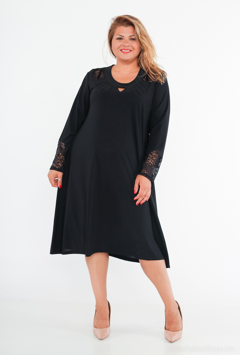 robe en dentelle manches longues
