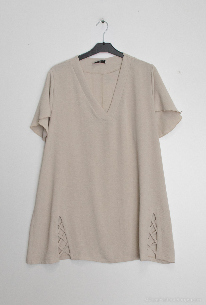 blouse manche papillon
