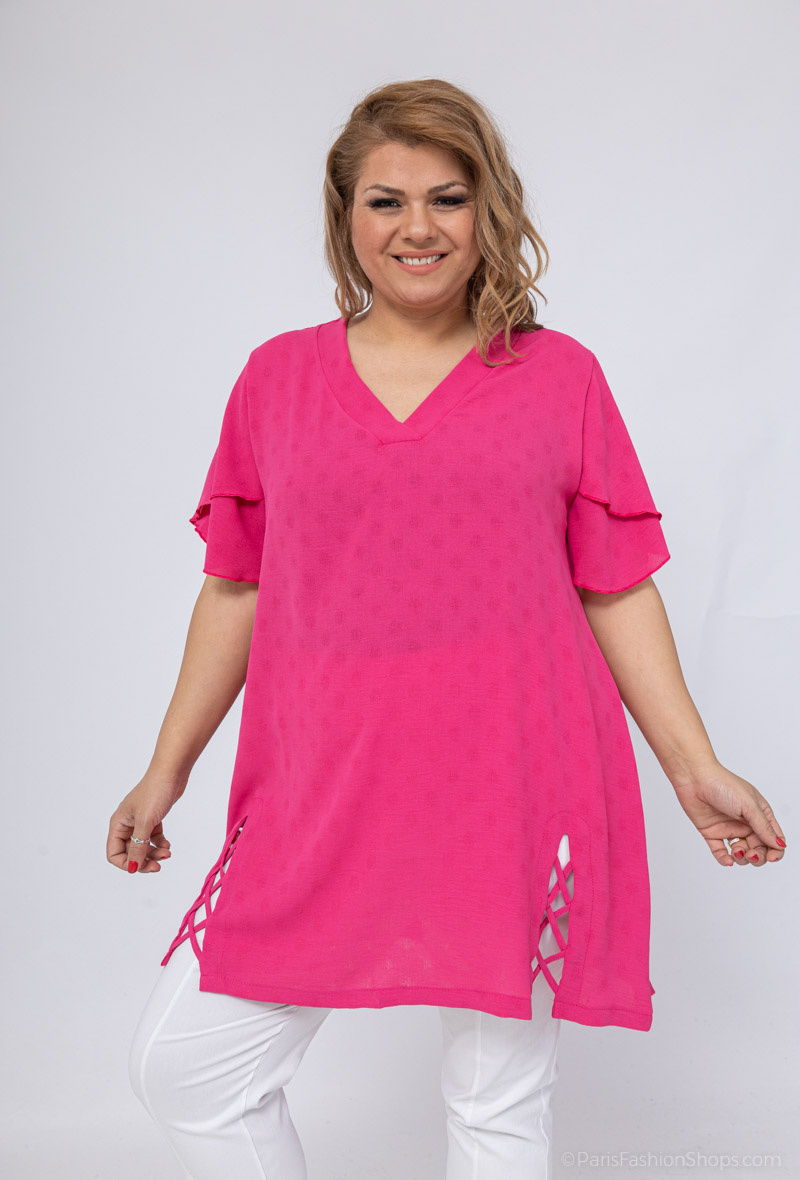 blouse manche papillon