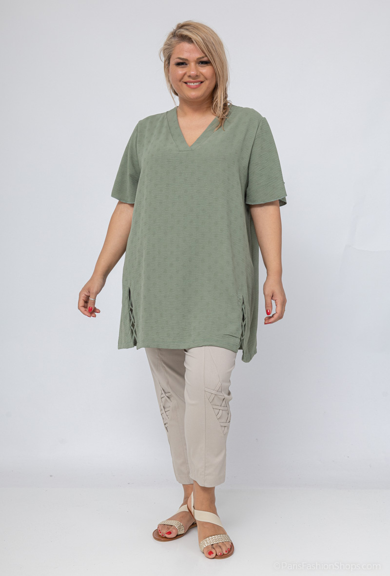 blouse manche papillon