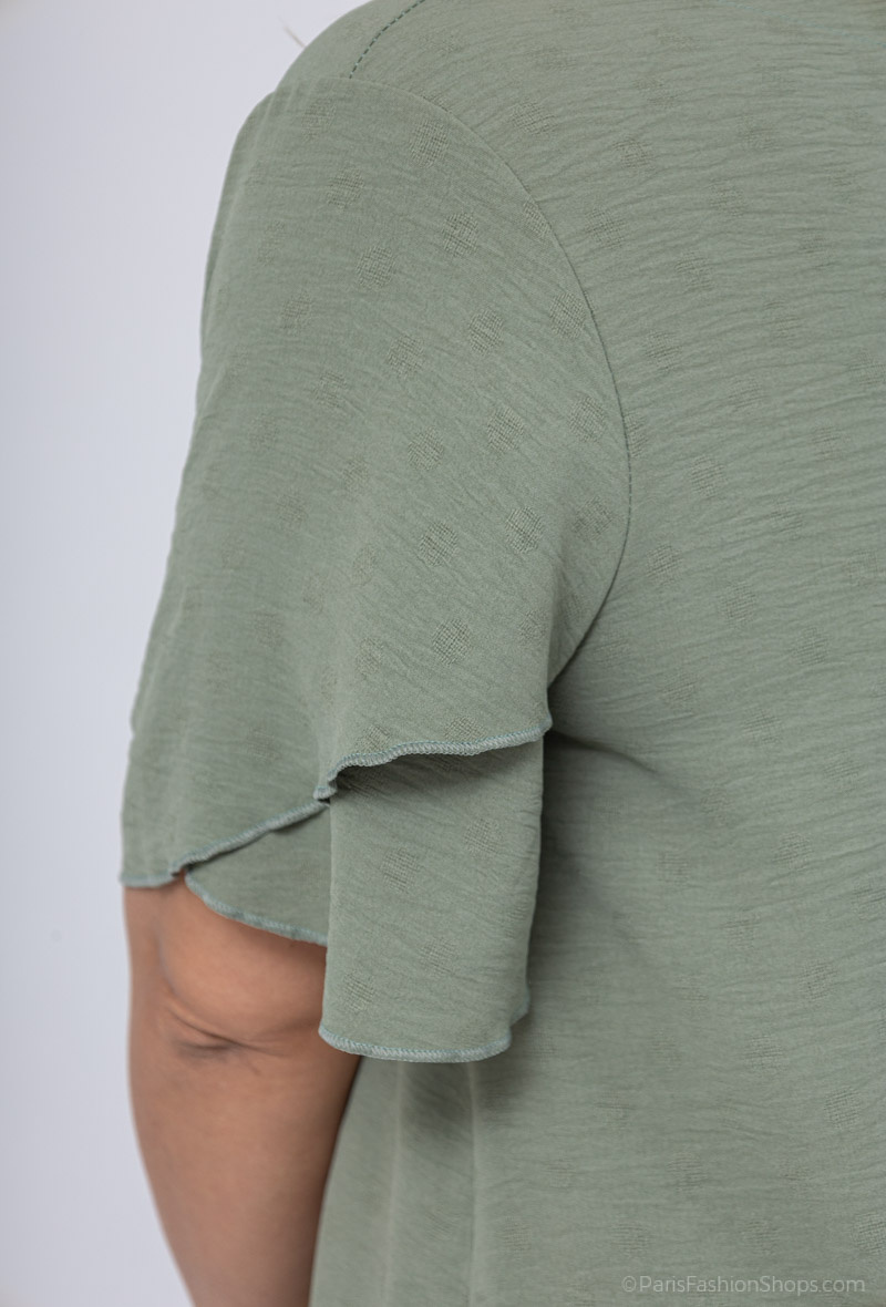 blouse manche papillon
