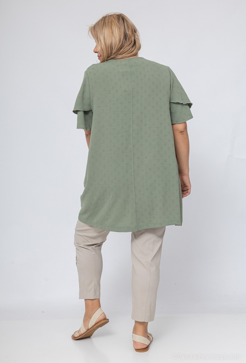 blouse manche papillon
