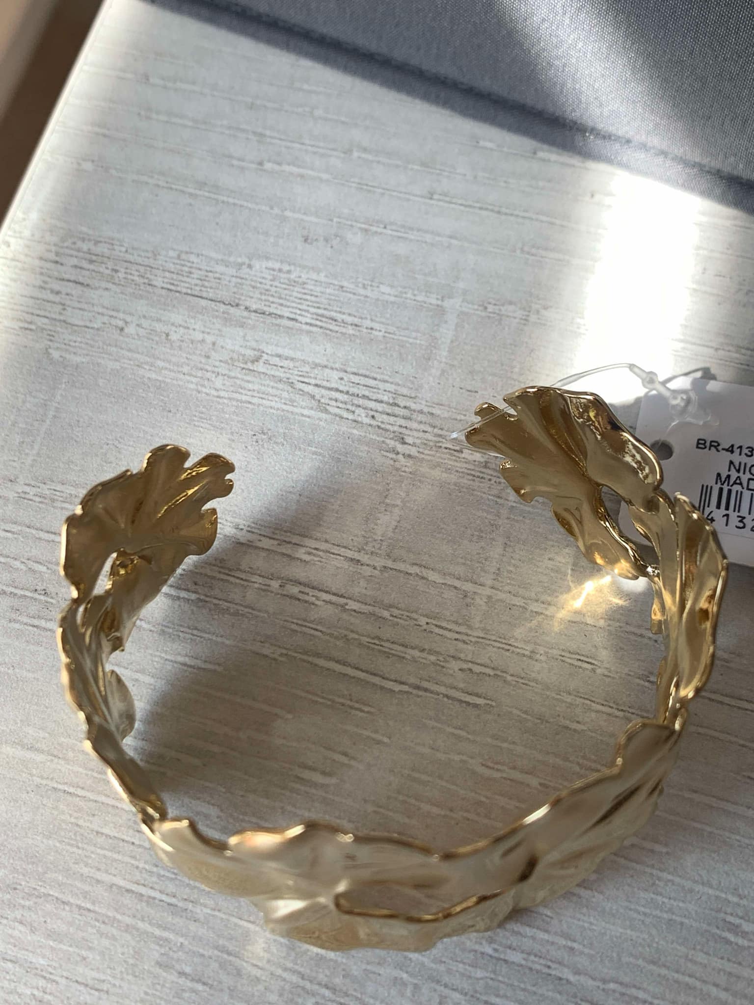 Bracelet manchette en acier inoxydable