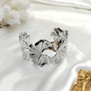 Bracelet manchette en acier inoxydable