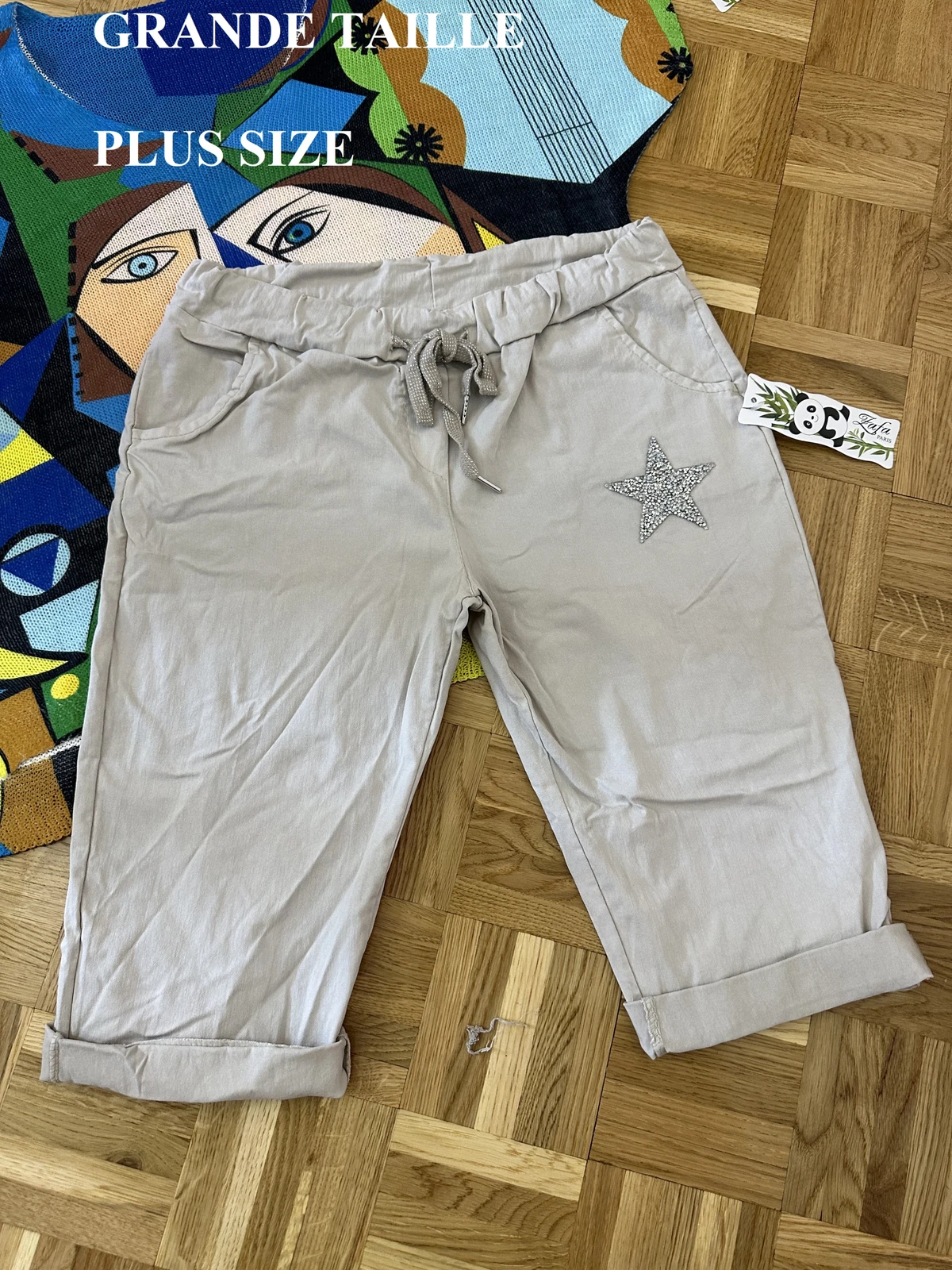 bermuda étoile beige