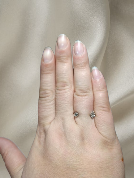 Bague Double Motif Scintillant Ajustable Acier