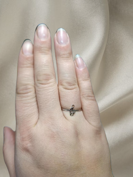 Bague Clé de Sol Fine en Acier Inoxydable