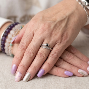 bague serpent en argent acier inoxydable
