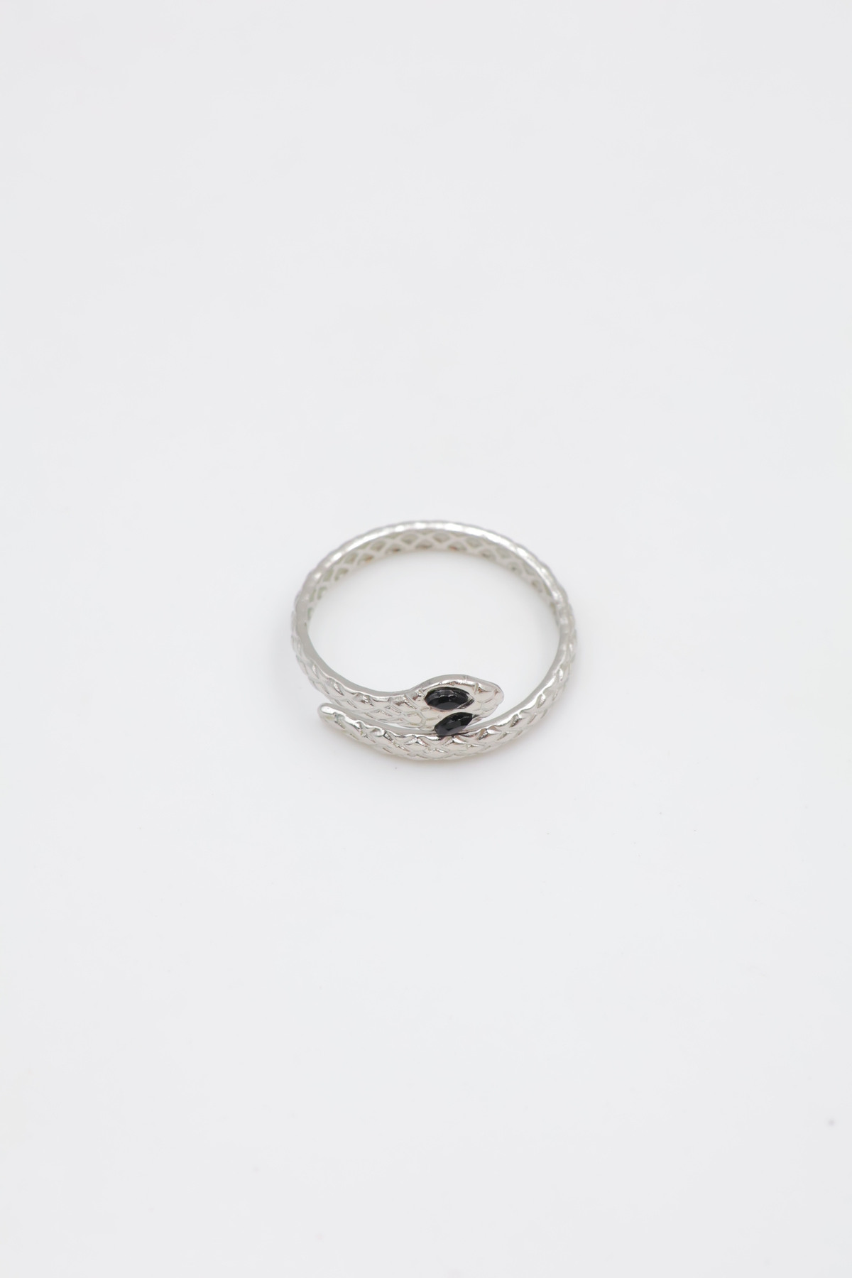 bague serpent en argent acier inoxydable