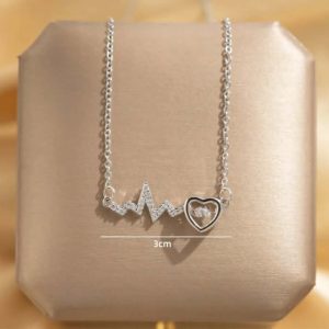 Collier Battement de Cœur Argenté